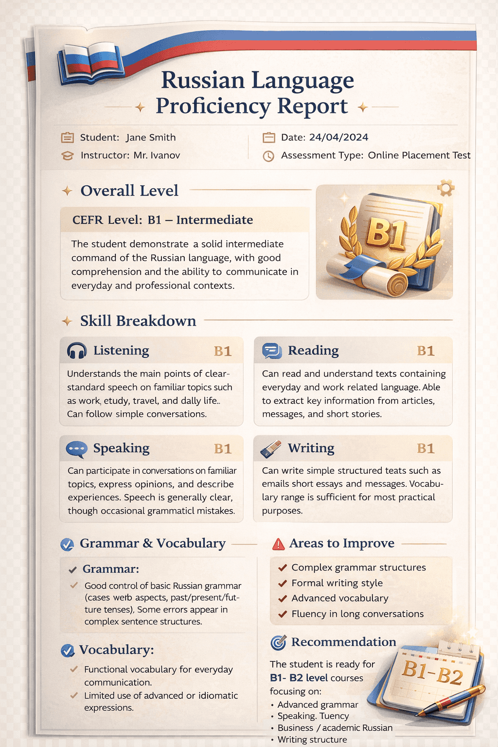 Assessment Report